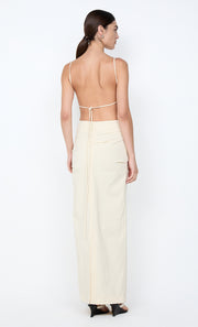 ALLIRA TUCK MAXI  DRESS - VANILLA