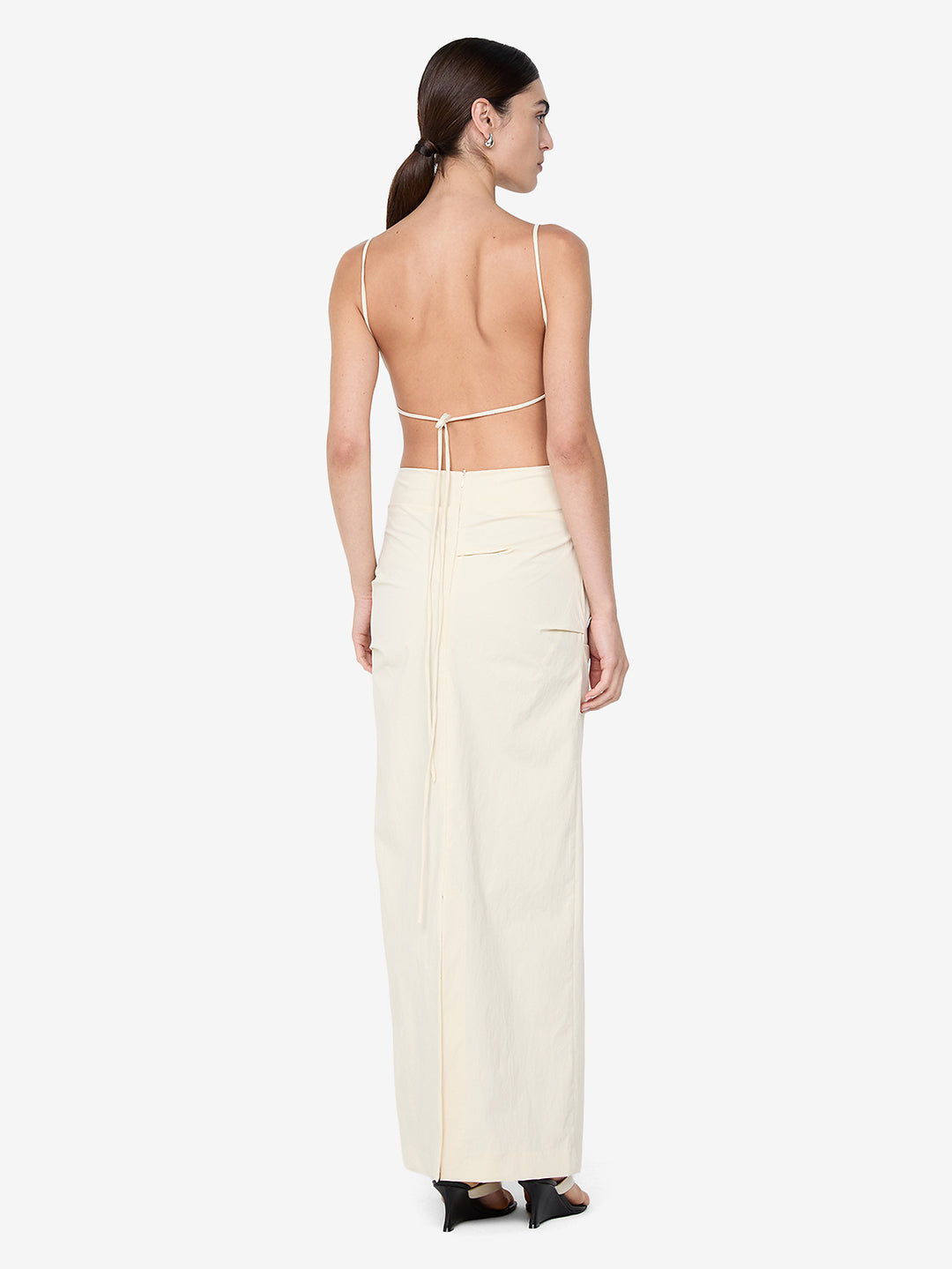 ALLIRA TUCK MAXI  DRESS - VANILLA