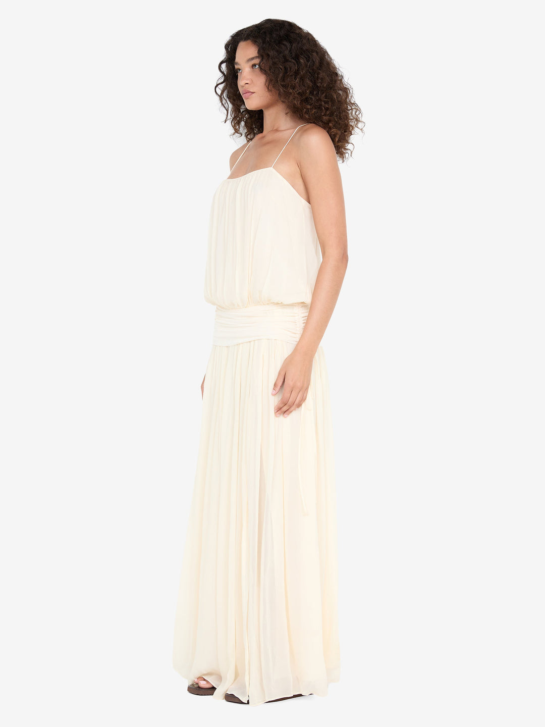 CAMILLE BLOUSON DRESS - BUTTERCREAM 6 CAMILLE BLOUSON DRESS - BUTTERCREAM 6