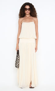CAMILLE BLOUSON DRESS - BUTTERCREAM