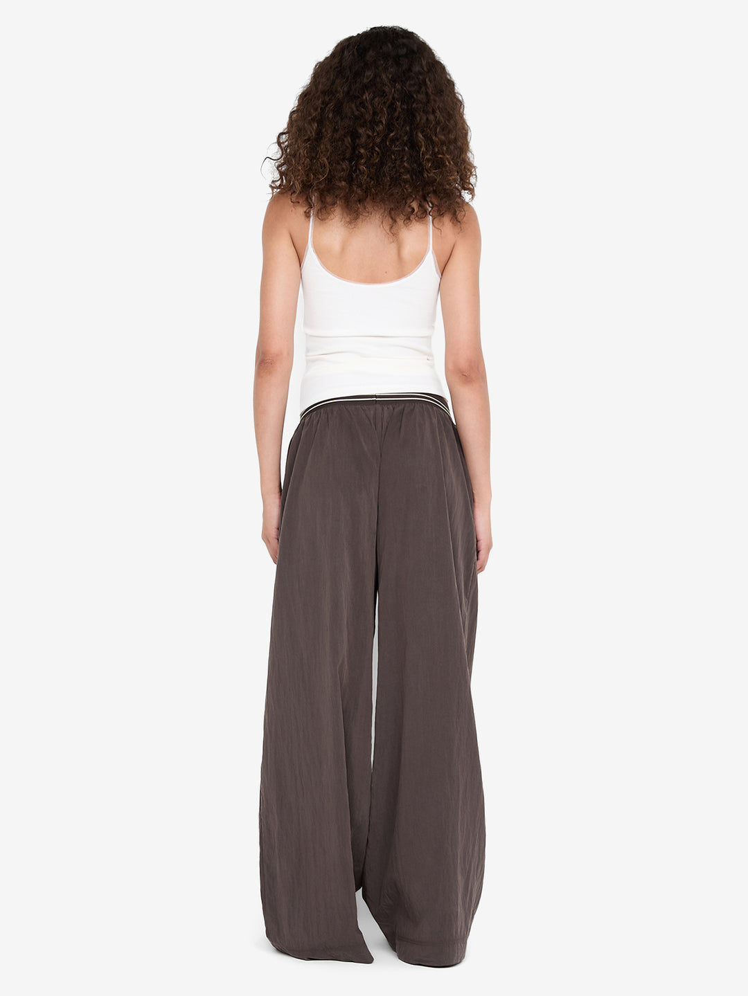 JERRI WIDE LEG PANT - CHOCOLATE