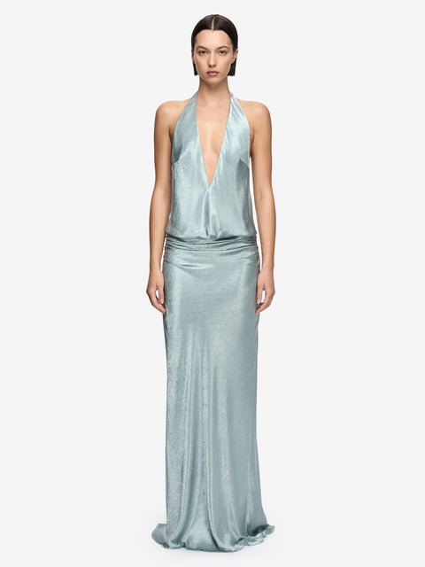WAVE MAXI DRESS - SEAFOAM