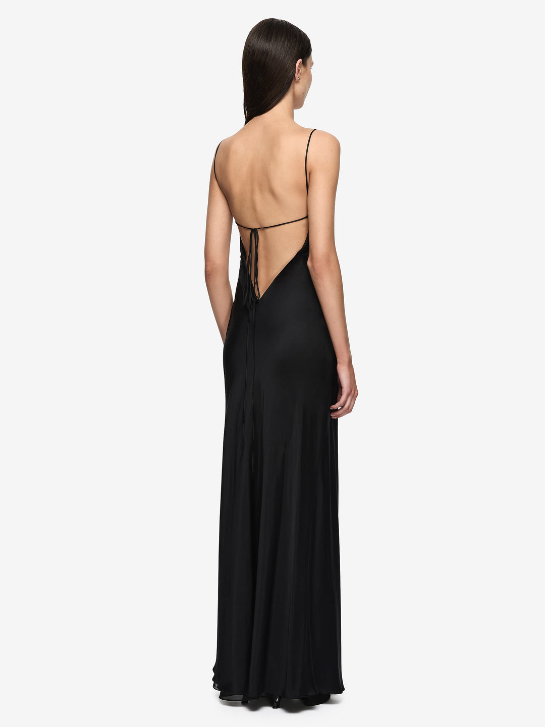NALU DRAPE MAXI DRESS - BLACK