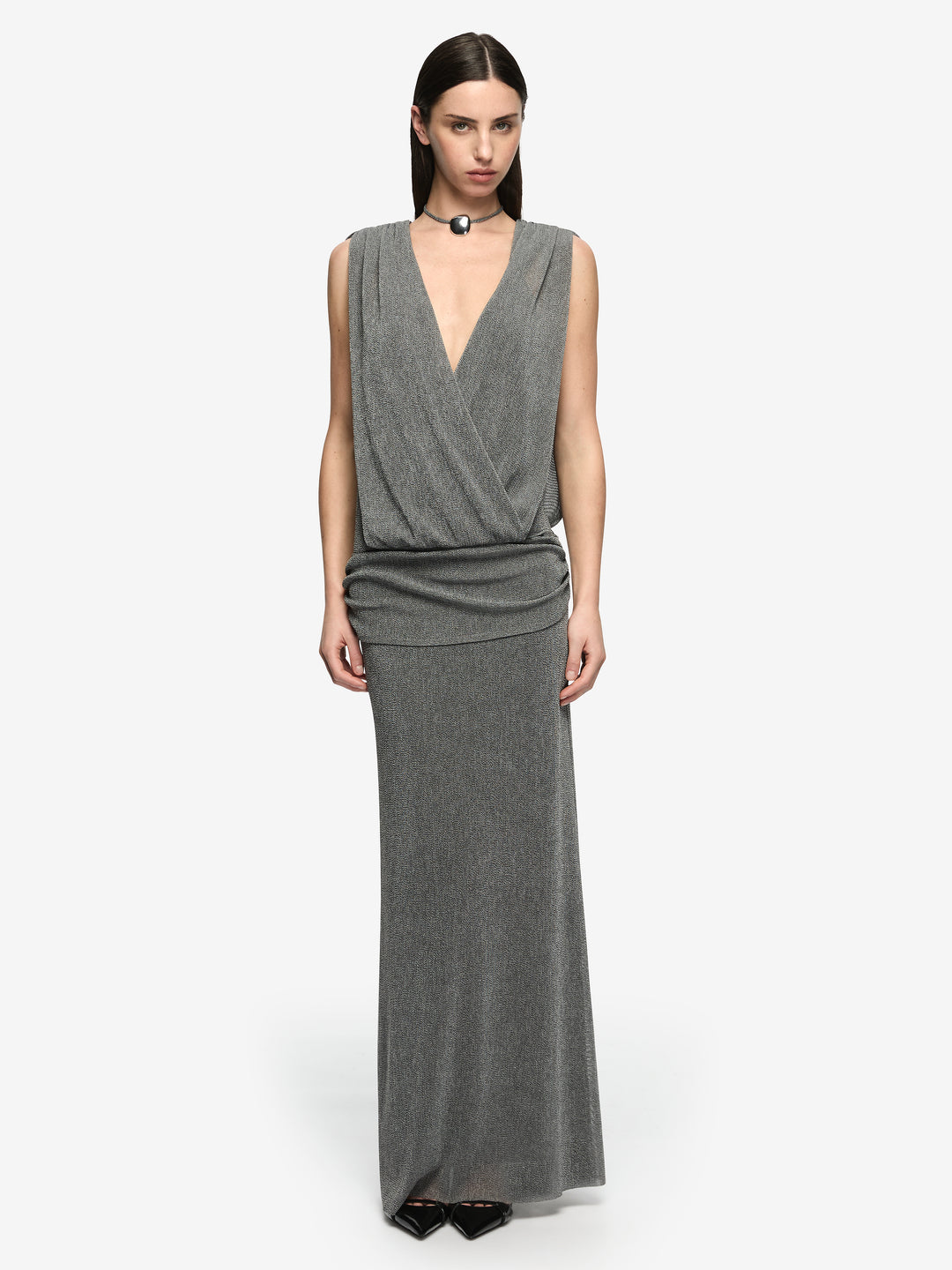 DRIFT MAXI DRESS - SILVER