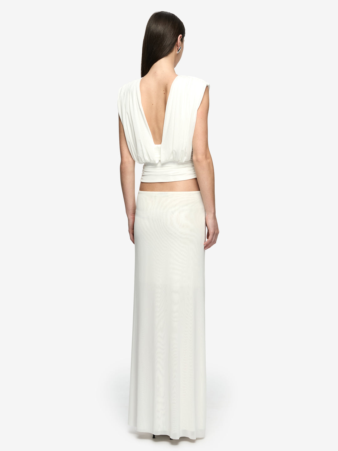 ORIA DRAPE SKIRT - IVORY