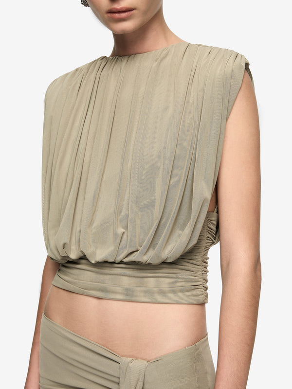 ORIA TOP - LIGHT TAUPE