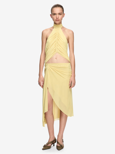 ORIA MIDI SKIRT - CITRON