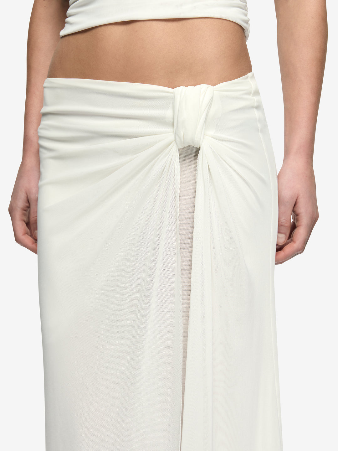 ORIA DRAPE SKIRT - IVORY