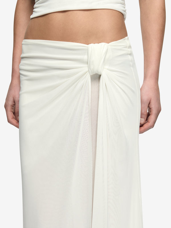 ORIA DRAPE SKIRT - IVORY