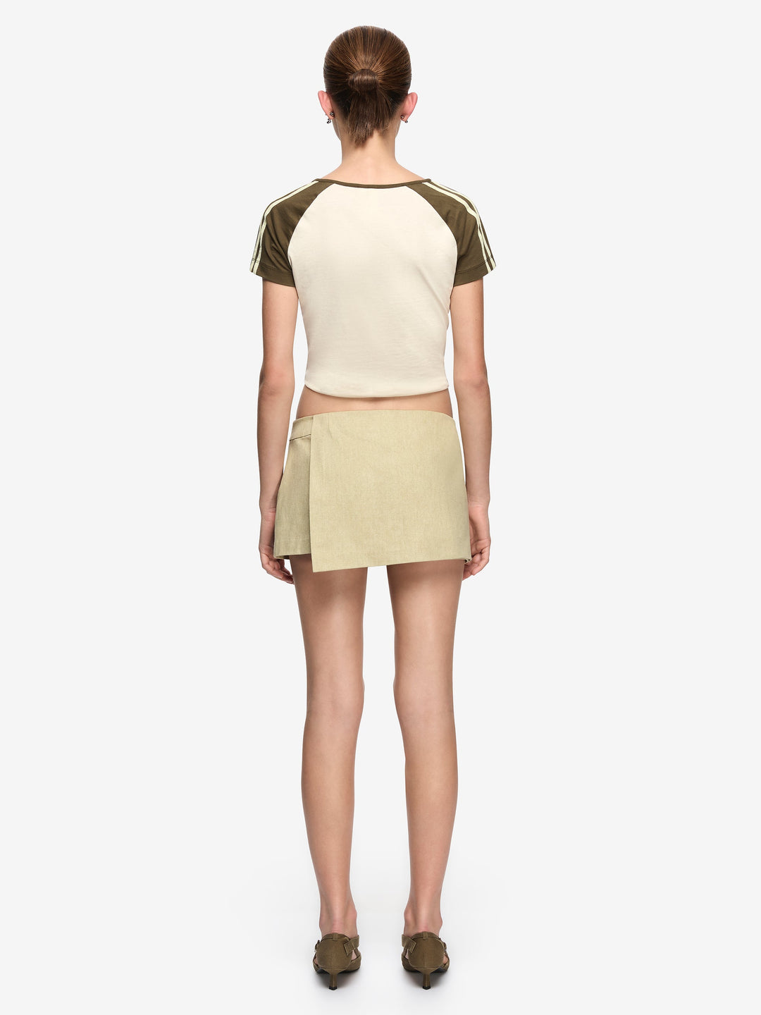 ANDO OVERLAY SKORT - OLIVE