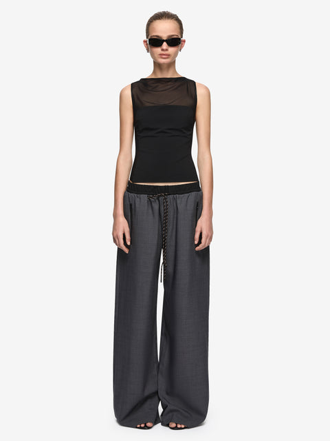 YUKI PANT - CHARCOAL/BLACK