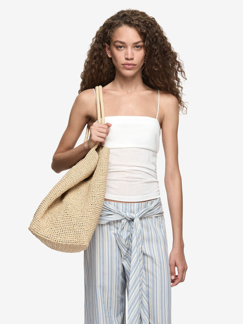 COAST SQUARE NECK TOP - IVORY