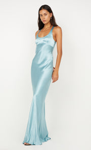 MAXINA CROSSOVER DRESS - SEA SPRAY