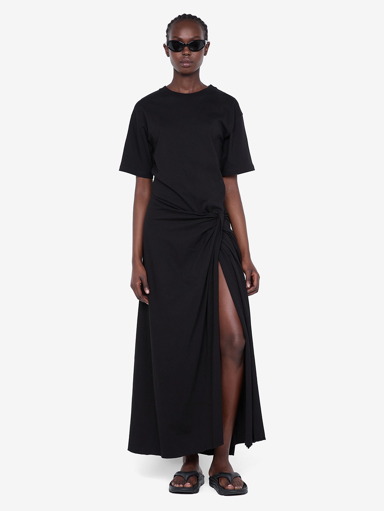 CYPRUS TWIST TEE DRESS - BLACK – BEC + BRIDGE US