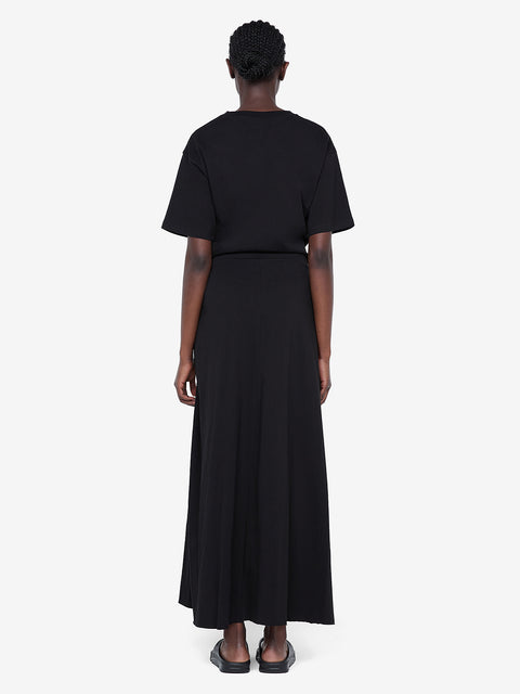 CYPRUS TWIST TEE DRESS - BLACK