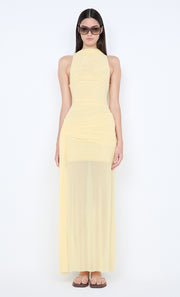 BLAINE DRAPE MAXI DRESS - BUTTER