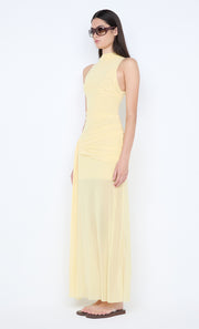 BLAINE DRAPE MAXI DRESS - BUTTER