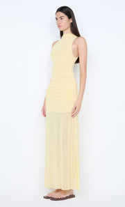 BLAINE DRAPE MAXI DRESS - BUTTER