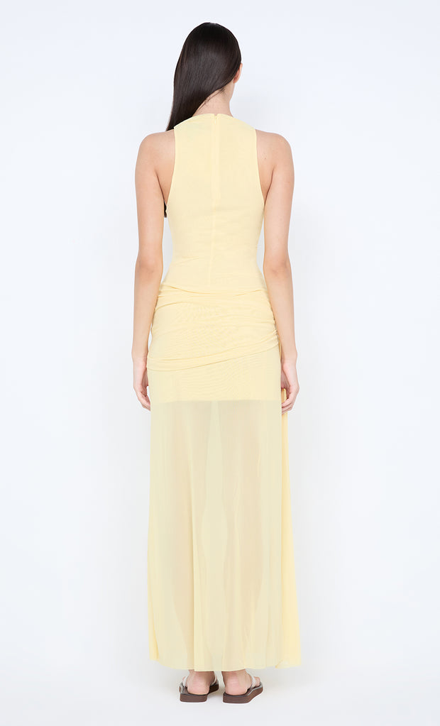 BLAINE DRAPE MAXI DRESS - BUTTER