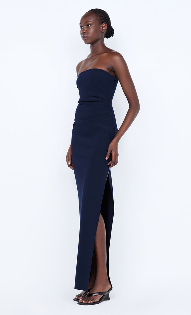 REINA STRAPLESS MAXI DRESS - INK