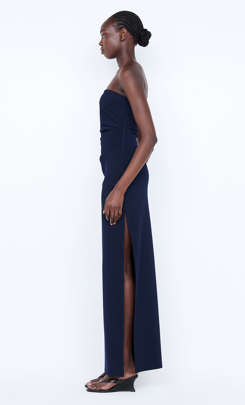 REINA STRAPLESS MAXI DRESS - INK