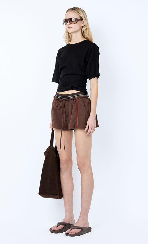 JERRI SHORT - CHOC/RUST