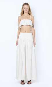 DOMENIC CROPPED BUBBLE TOP - IVORY