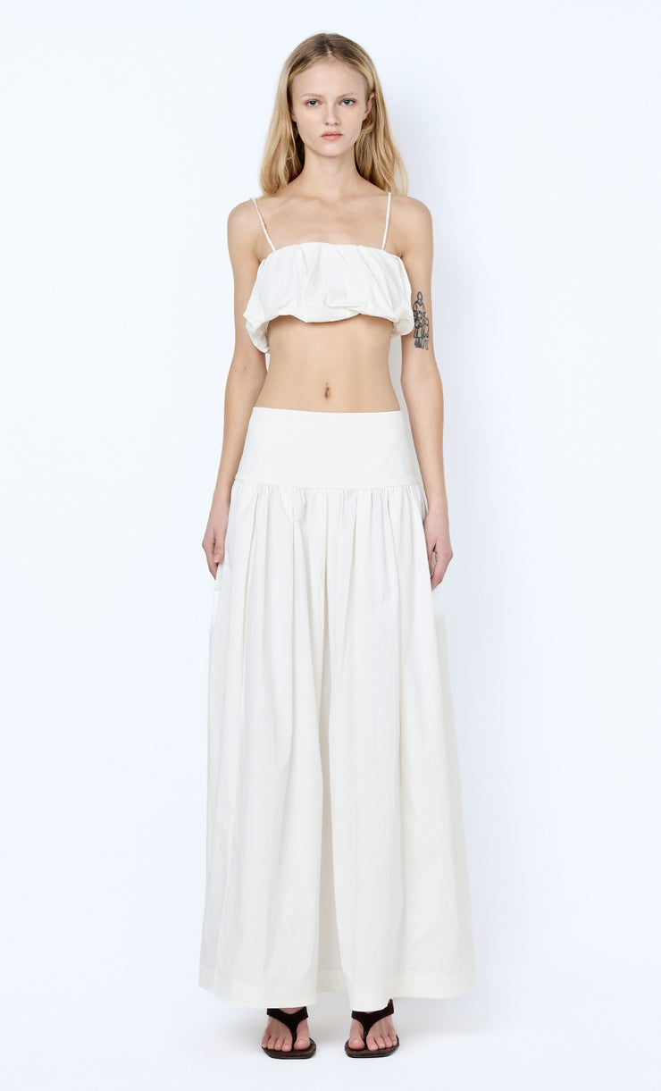 DOMENIC CROPPED BUBBLE TOP - IVORY