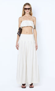 DOMENIC CROPPED BUBBLE TOP - IVORY