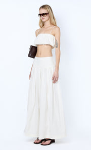 DOMENIC CROPPED BUBBLE TOP - IVORY