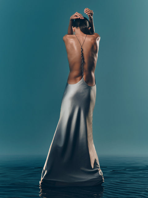 NALU MAXI DRESS - SILVER