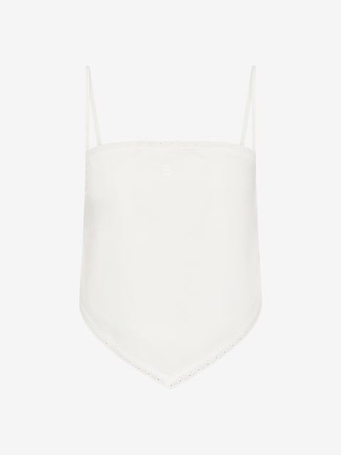 ELOWEN SCARF TOP - WHITE
