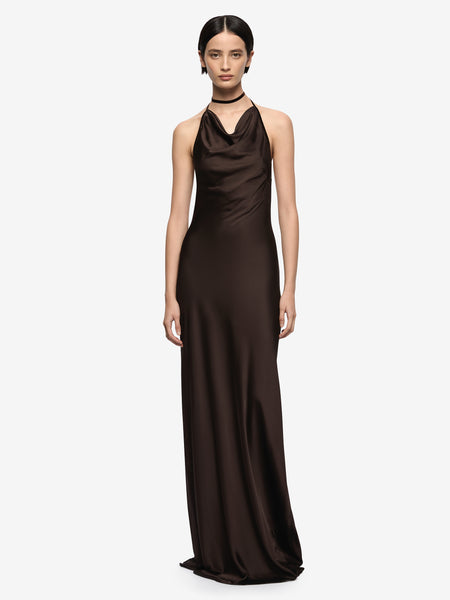Soneva Wrap Dress in Dark Chocolate - BEC + BRIDGE BEC + BRIDGE US Soneva Wrap Dress in Dark Chocolate - BEC + BRIDGE BEC + BRIDGE US