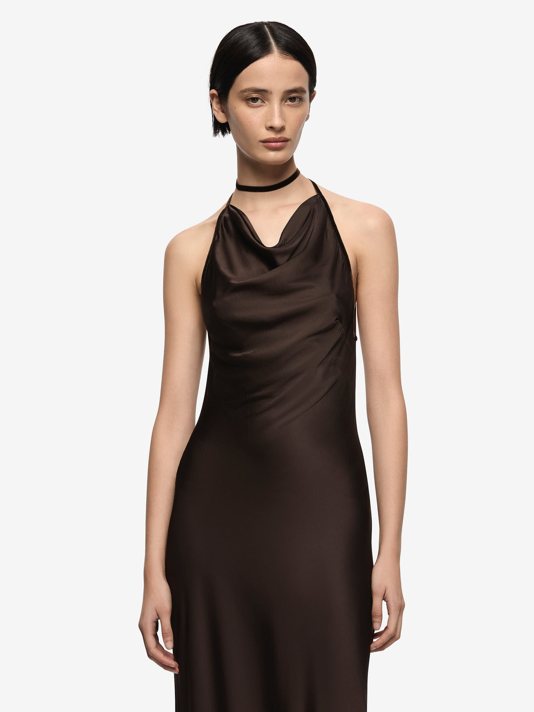 ALROSE MAXI DRESS - DARK CHOCOLATE