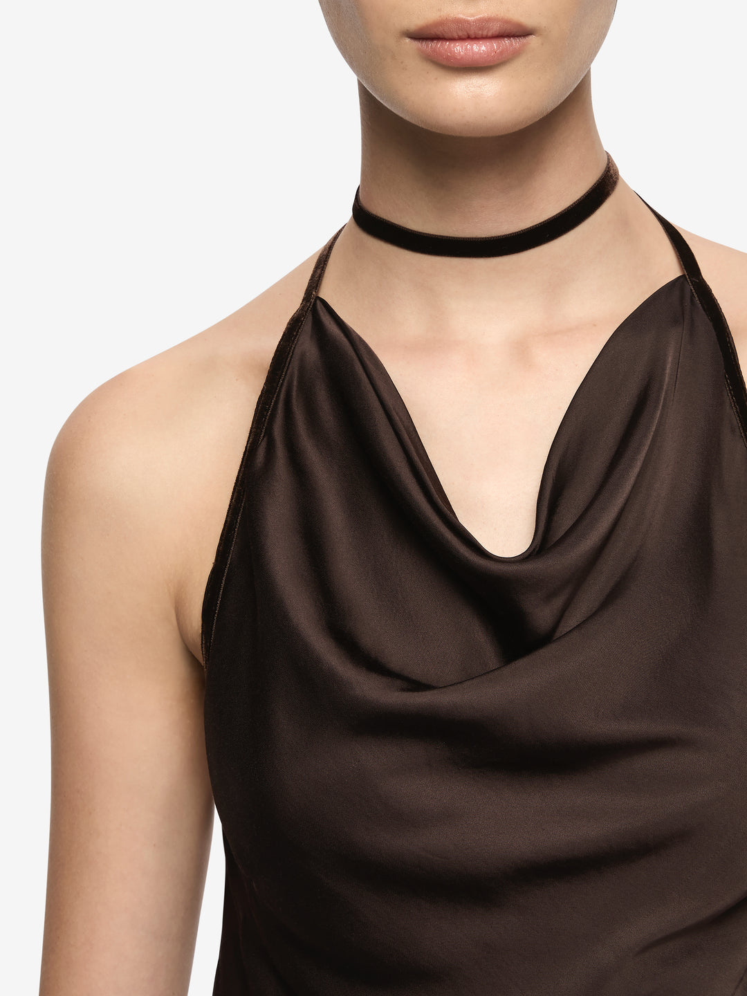 ALROSE MAXI DRESS - DARK CHOCOLATE