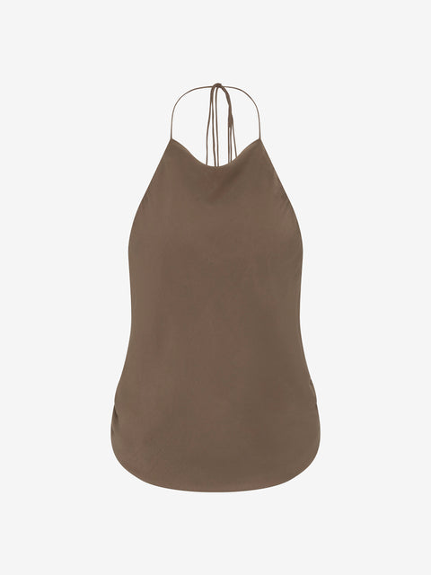 SAMANTHA HALTER TOP - TWIG