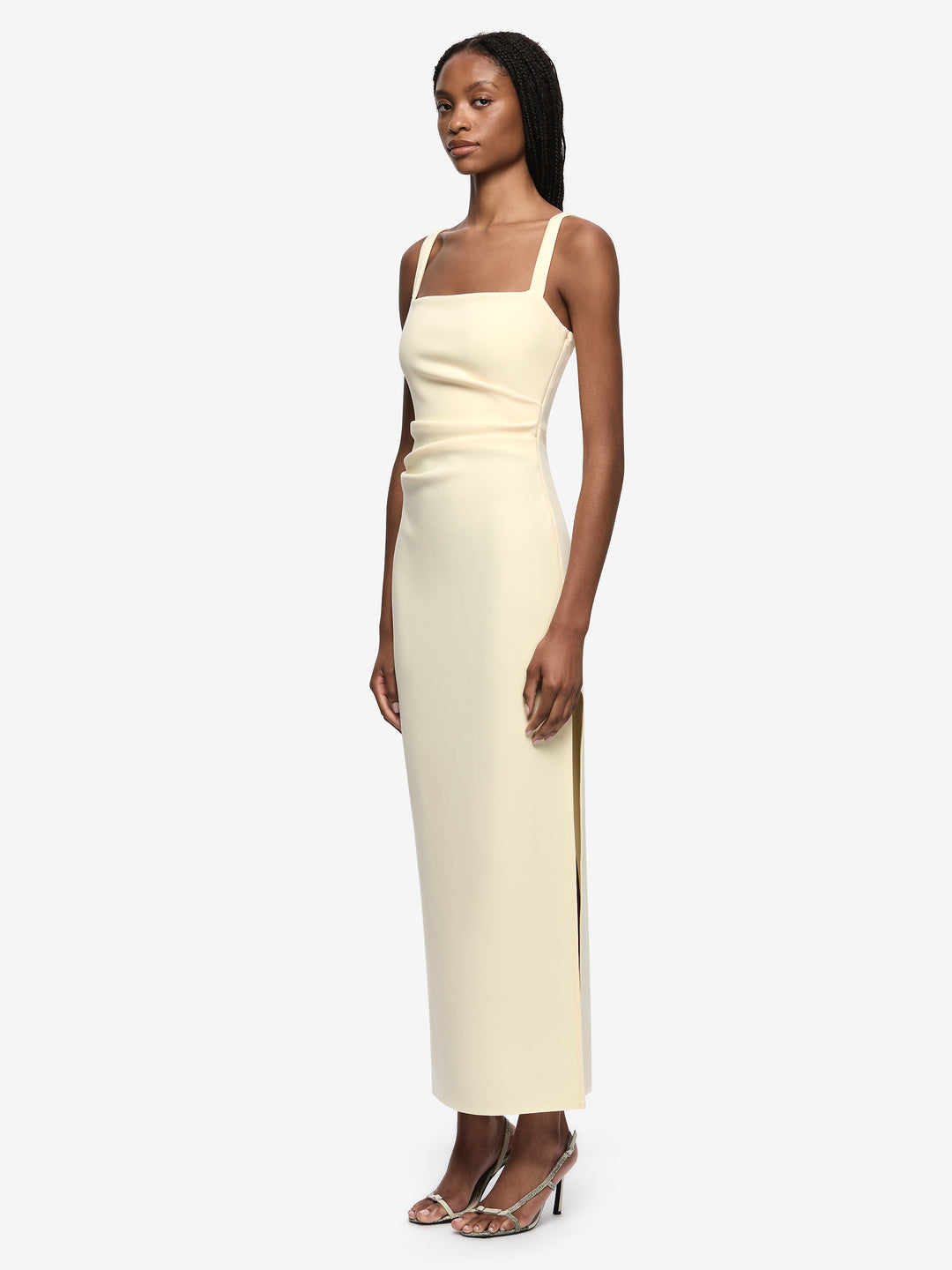 LEORA TUCK MAXI DRESS - LEMON SORBET