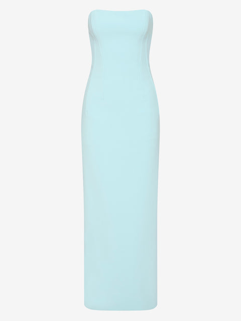 ROMEE STRAPLESS MAXI DRESS - GLACIER BLUE