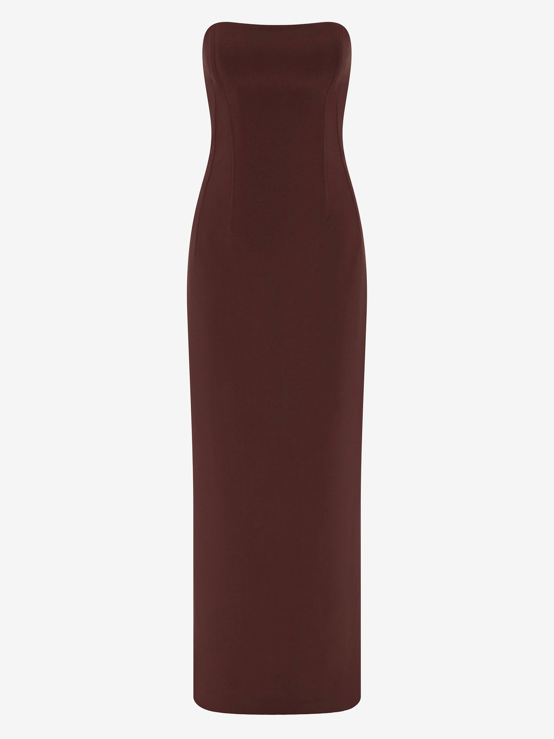 ROMEE STRAPLESS MAXI DRESS - RAISIN