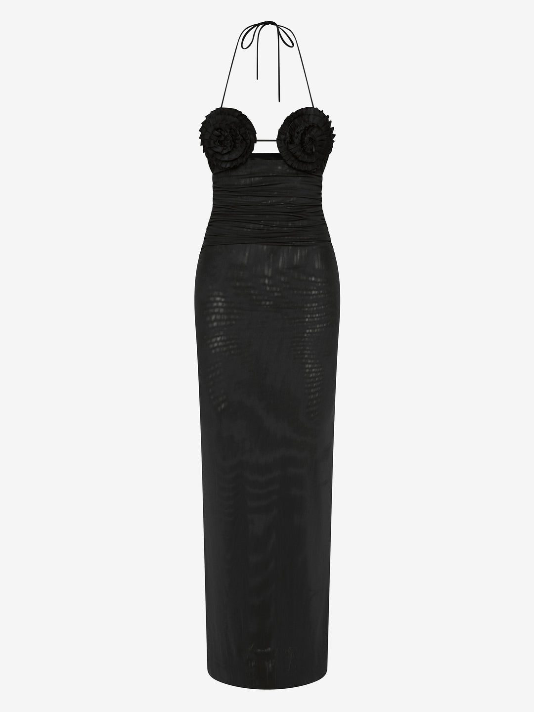 DELILA SPIRAL MAXI DRESS - BLACK