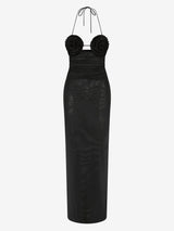DELILA SPIRAL MAXI DRESS - BLACK