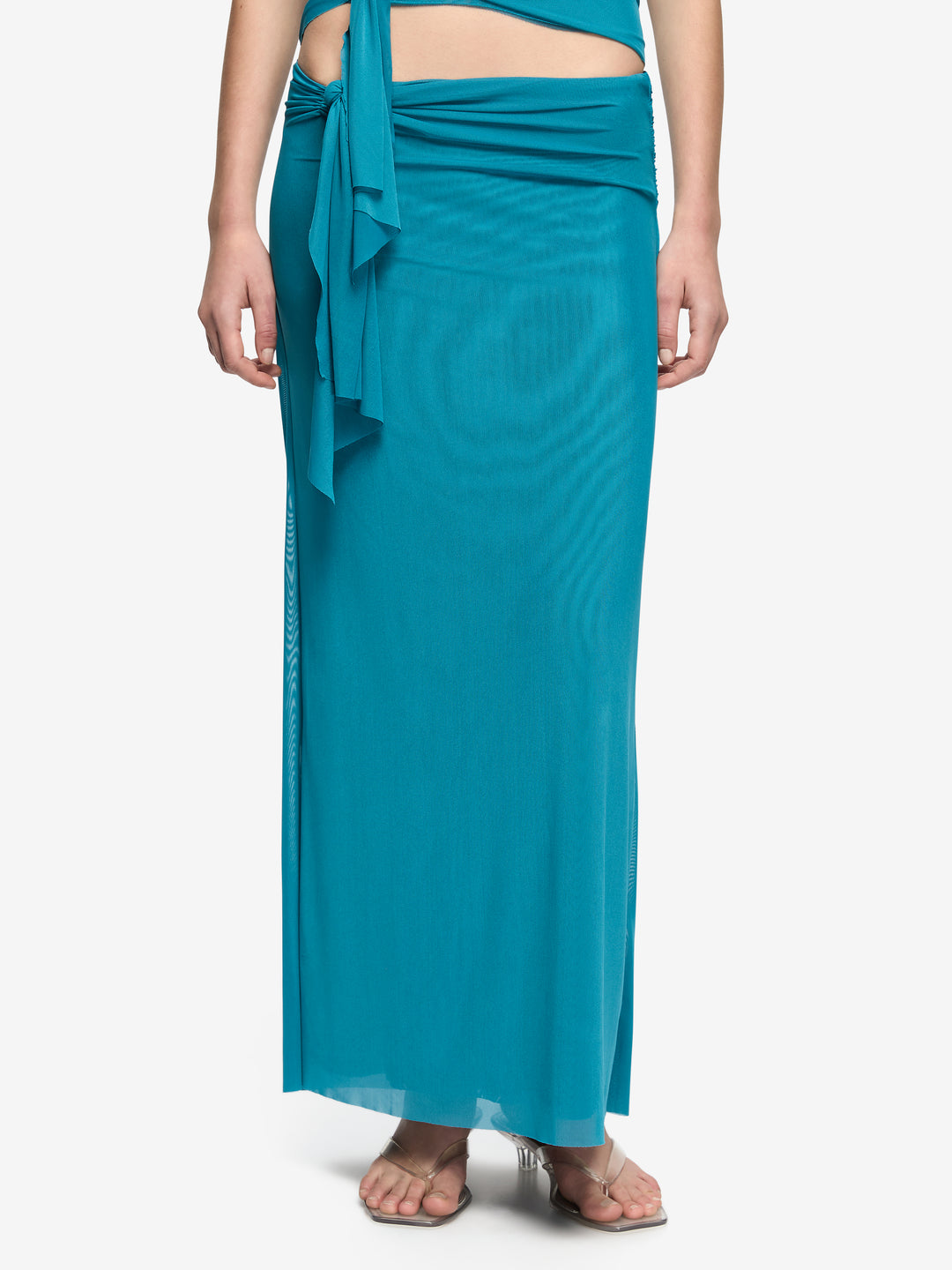 OLYSSIA KNOT SKIRT - JADE
