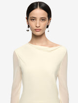 AMANDA LONG SLEEVE MAXI DRESS - LEMON SORBET