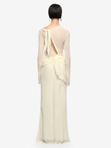 AMANDA LONG SLEEVE MAXI DRESS - LEMON SORBET