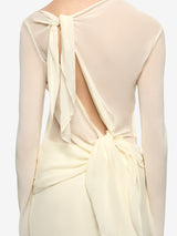 AMANDA LONG SLEEVE MAXI DRESS - LEMON SORBET
