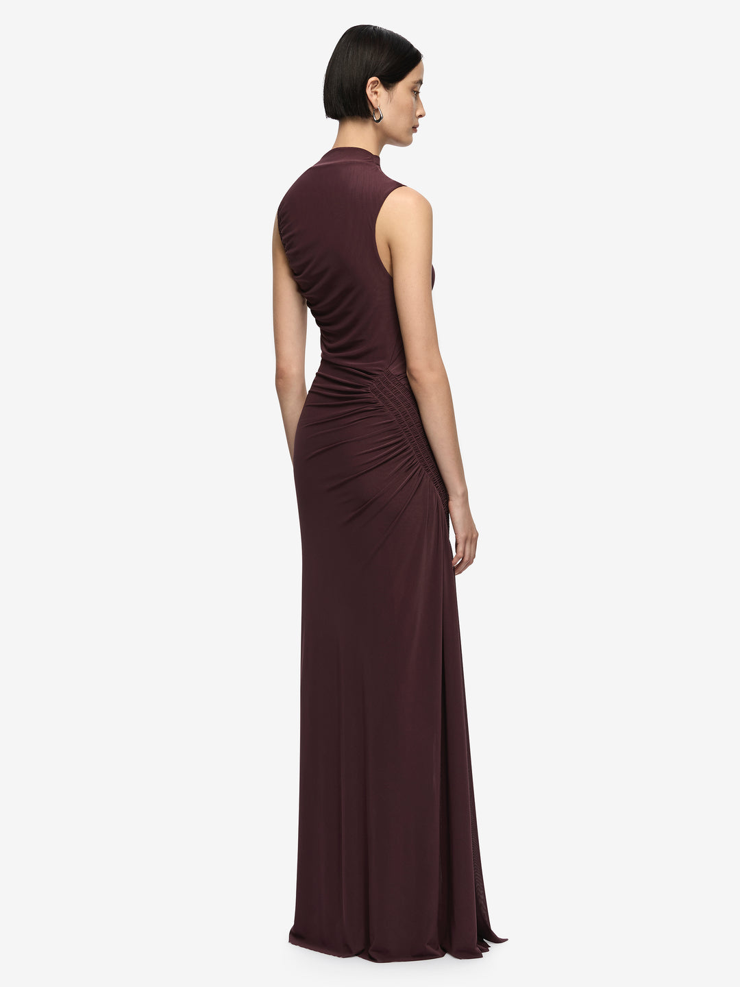 MARABOU MAXI DRESS - AUBERGINE 0 MARABOU MAXI DRESS - AUBERGINE 0