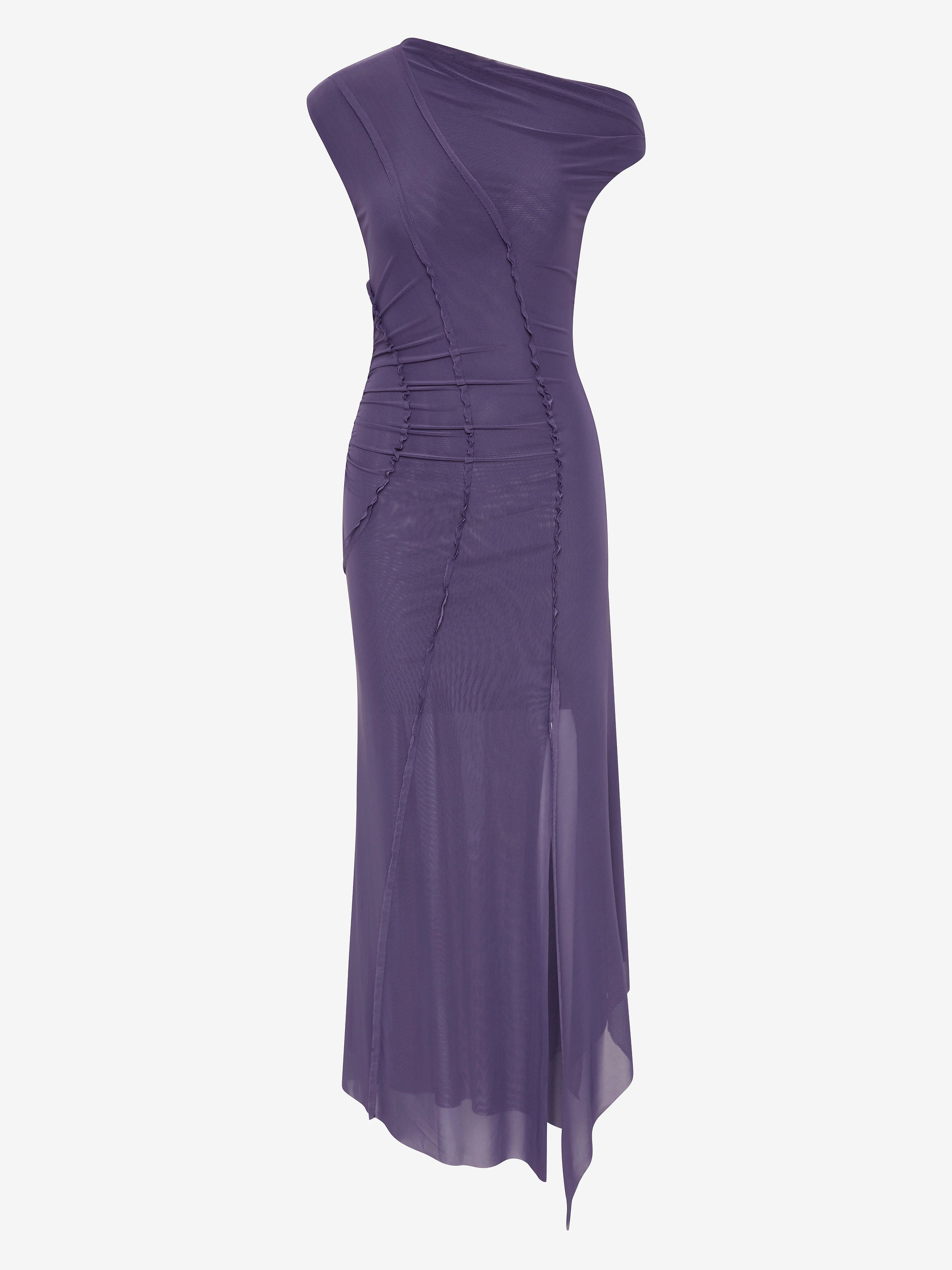DELILA ASYM DRESS - AMETHYST – BEC + BRIDGE US