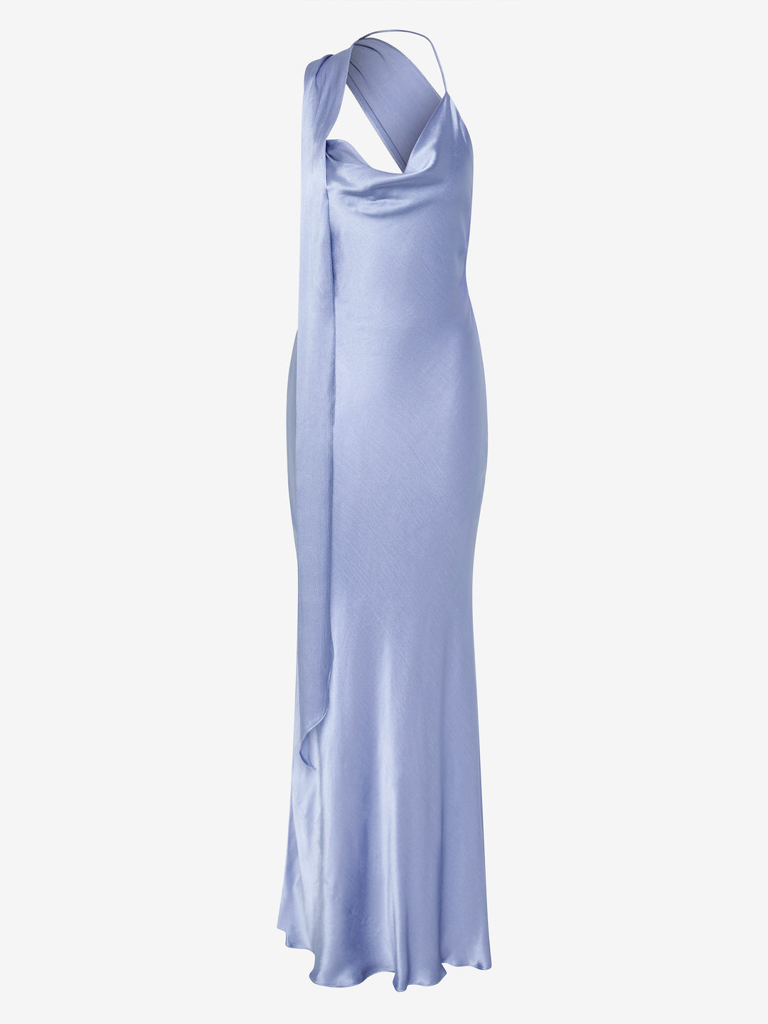 ANGELYNE DRAPE MAXI DRESS - PERIWINKLE BLUE