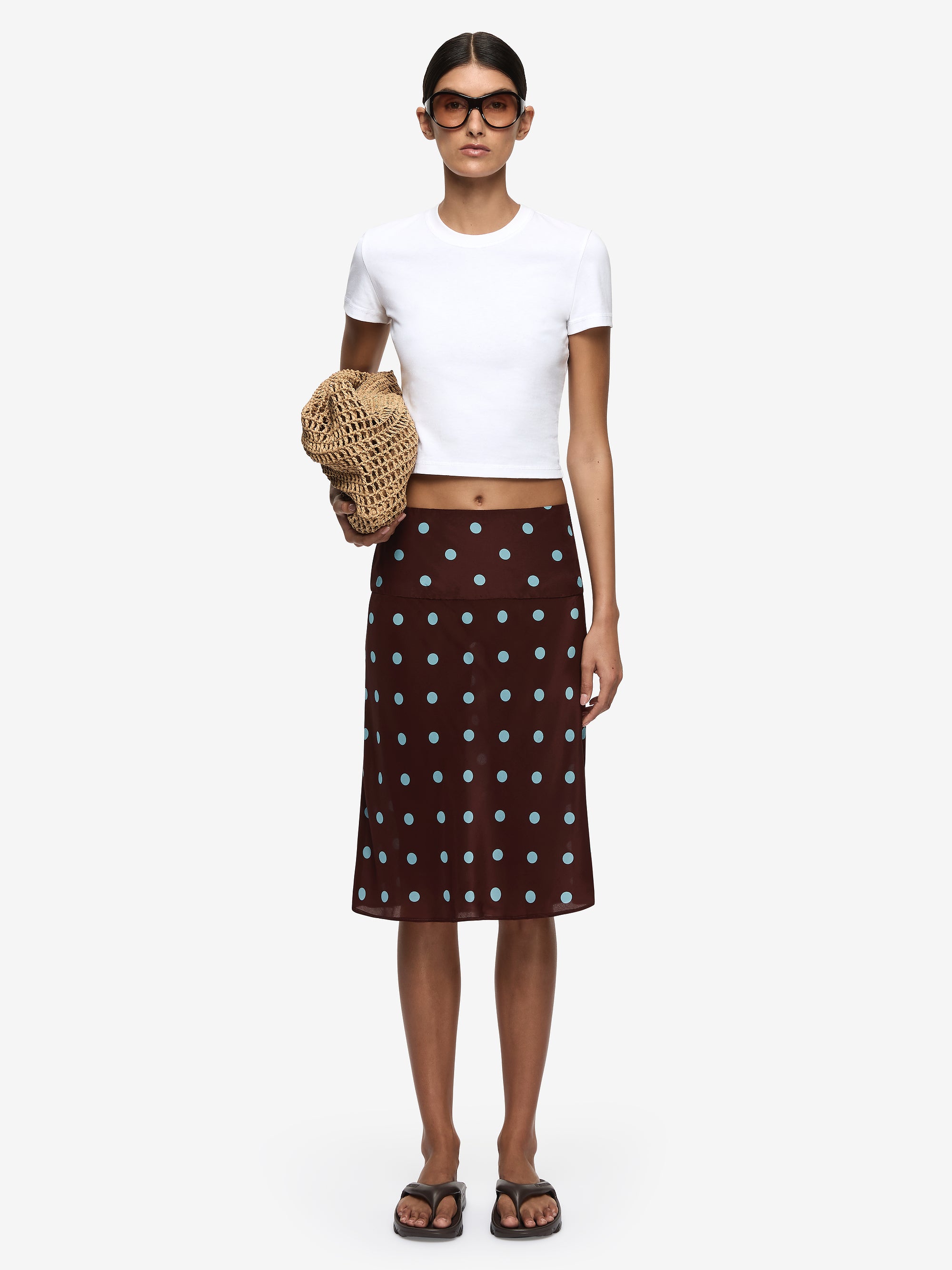 AUBREE MINI SKIRT - DARK CHOCOLATE – BEC + BRIDGE US