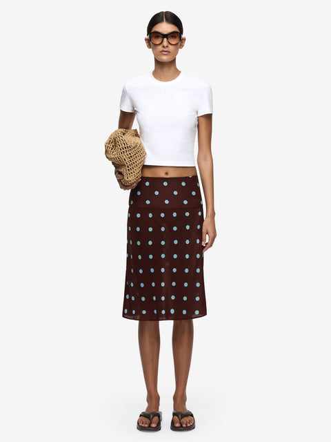 MATHILDE MIDI SKIRT - POLKA DOT